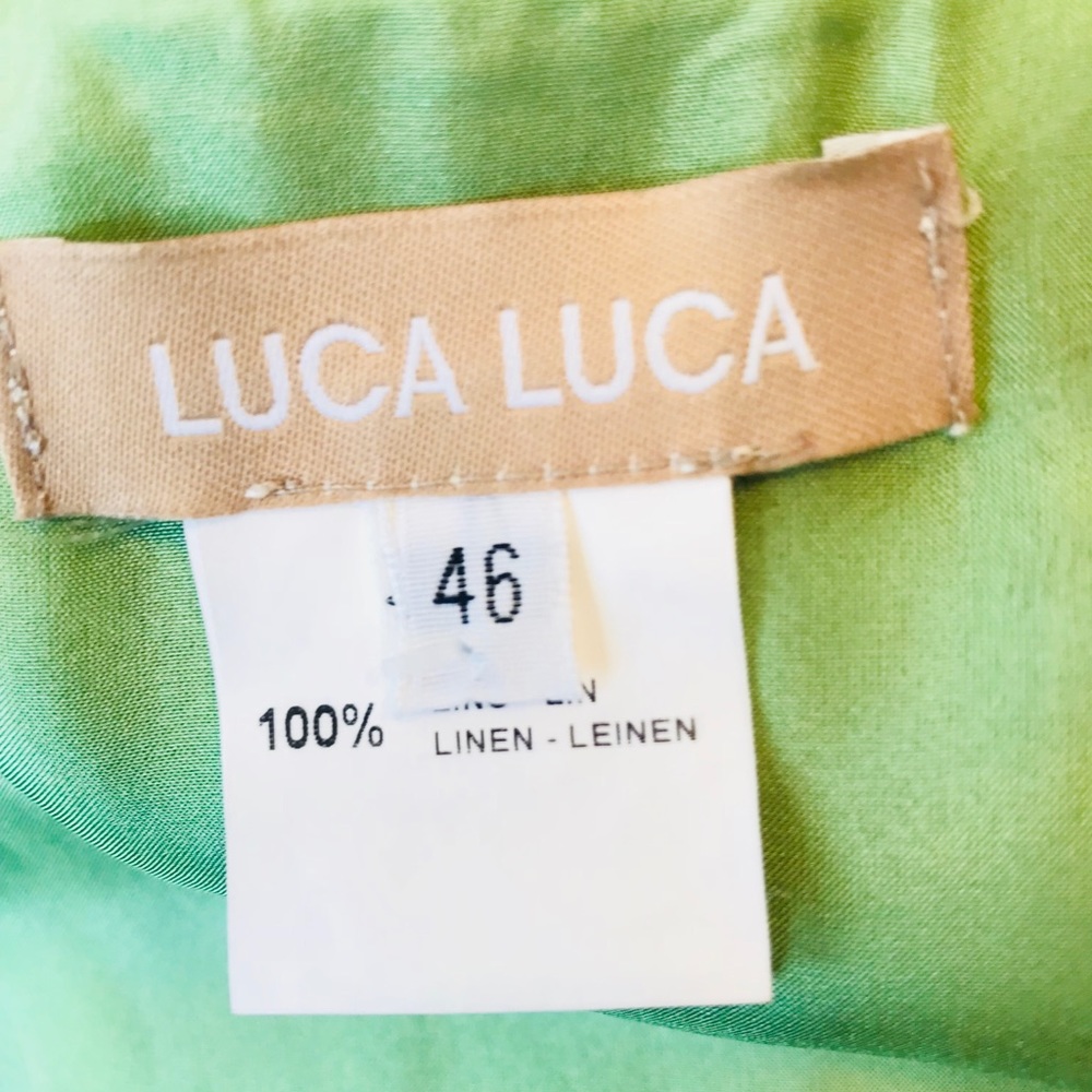 Luca Luca Couture Linen Blazer Made in Italy US/10 - Picture 8 of 12